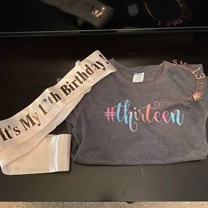 13th bday shirt